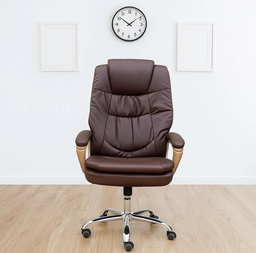 Brown Leather Executive Office Chair